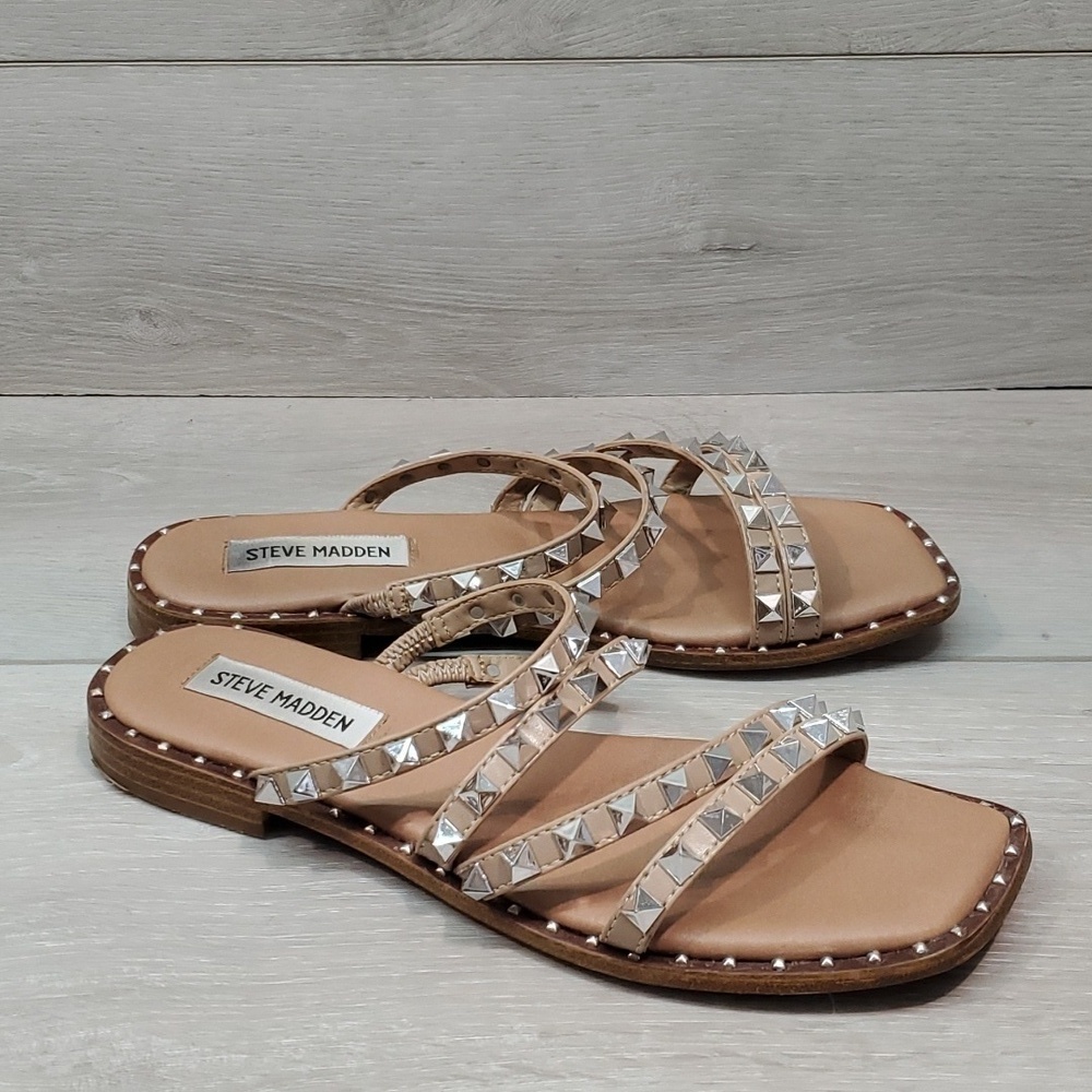 Steve Madden Women Skylar Sandals Flats shoes sz 7